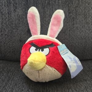 Angry Birds Plush Easter Bunny Red Bird 5 Inch 2011